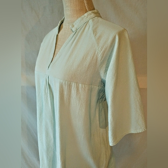 SHEIN - Comfortable Pale Aqua Dress / Long Blouse - L 8/10 - Picture 8 of 12